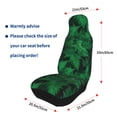 thumbnail image 4 of Sikiie Green Leave Fern Car Seat Protector 2 Pack Car Seat Cushion Mat, Car Seat Covers for SUV, Truck, Van, 4 of 7
