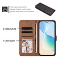 thumbnail image 3 of Leather Flip Wallet Case for Google Pixel 9 Pro XL/Pixel 10 Pro XL, Card Holder Magnetic Closure Protective Phone Cover,Black, 3 of 7
