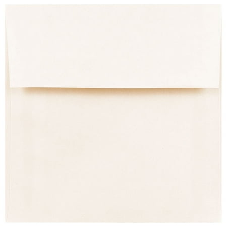 UPC: 0700112159510 | JAM 6.5 x 6.5 Square Invitation Envelopes  Natural White  25/Pack