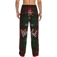 thumbnail image 3 of Balery Men'S Wonderful Time Christmas Pants,Sleepwear Pants,Pajama Pants,Pj Bottoms Drawstring And Pockets-Medium, 3 of 9