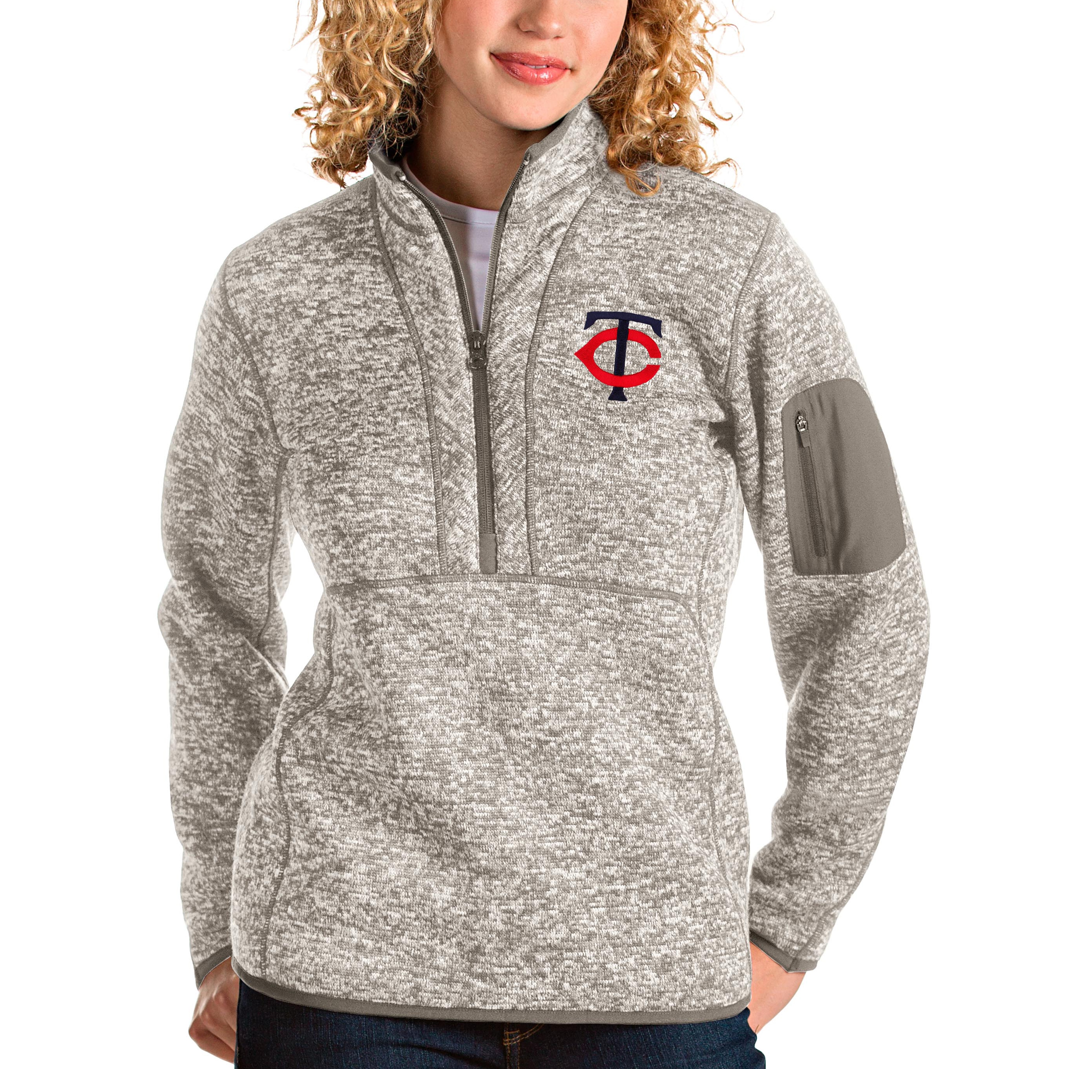 Women's Antigua Oatmeal Minnesota Twins 