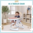 thumbnail image 4 of Dream On Me Trona Portátil 2 en 1 Tabletalk en Rosa, Tres Configuraciones de Altura Ajustables, Trona Portátil Liviana, Fácil de Limpiar y Bandeja Extraíble Trona para Bebé, 4 of 5