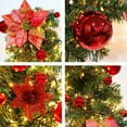 thumbnail image 4 of HESHENG 9Ft Artificial Christmas Garland, Garland Xmas Tree Wreath Festival Fireplace DIY Door Fireplace Decor, Gold, 4 of 9