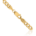 thumbnail image 3 of 10K Solid Yellow Gold 4.75mm Figaro Link Chain Necklace, 3 of 4