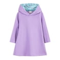 thumbnail image 4 of XYAIYT Long Sleeve Dresses for Girls Solid Color Long Sleeve Knee Length Dress Comfy Lightweight Kids Clothes, 4 of 6