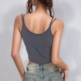 thumbnail image 2 of Athletic Tank Tops for Women Sleeveless Crewneck Running Daily Shirts Outdoor Soft Sports Bars for Women Plus Size Dark Gray M, 2 of 4