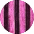 thumbnail image 1 of Ahgly Company Indoor Round Abstract Pink Modern Area Rugs, 5' Round, 1 of 4