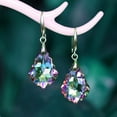thumbnail image 3 of Women Dangle Earrings, Fashion Vintage Shiny Faux Crystal Eardrop Hook Earrings Jewelry Gift for Banquet Party Dating Daily wear, 3 of 8