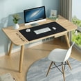 thumbnail image 2 of Tocorpie Dual-Sided Desk Pad Large 31x15" Waterproof PU Leather Desk Mat Mouse Pad Keyboard Mat Black, 2 of 7
