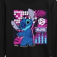 thumbnail image 3 of Disney - Lilo & Stitch - Stitch Grid - Toddler & Youth Long Sleeve Graphic T-Shirt, 3 of 5