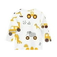 thumbnail image 2 of Jinhomg Boys Girls Graphic Shirts Toddler Kids Comfy 3/4 Sleeve Crew Neck Tunics Funny Cute Cartoon Graphic Spring Summer Tops Birthday Party Wear Multicolor 150, 2 of 4