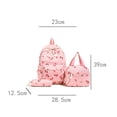 thumbnail image 3 of Weebloom Strawberry School Backpack With Lunch Box Pencil Case For Kids Girls Cute 3Pcs School Bags Set Large Capacity 3 Piece Cute Cartoon Travel Large Bookbag Elementary Middle School Black, 3 of 4