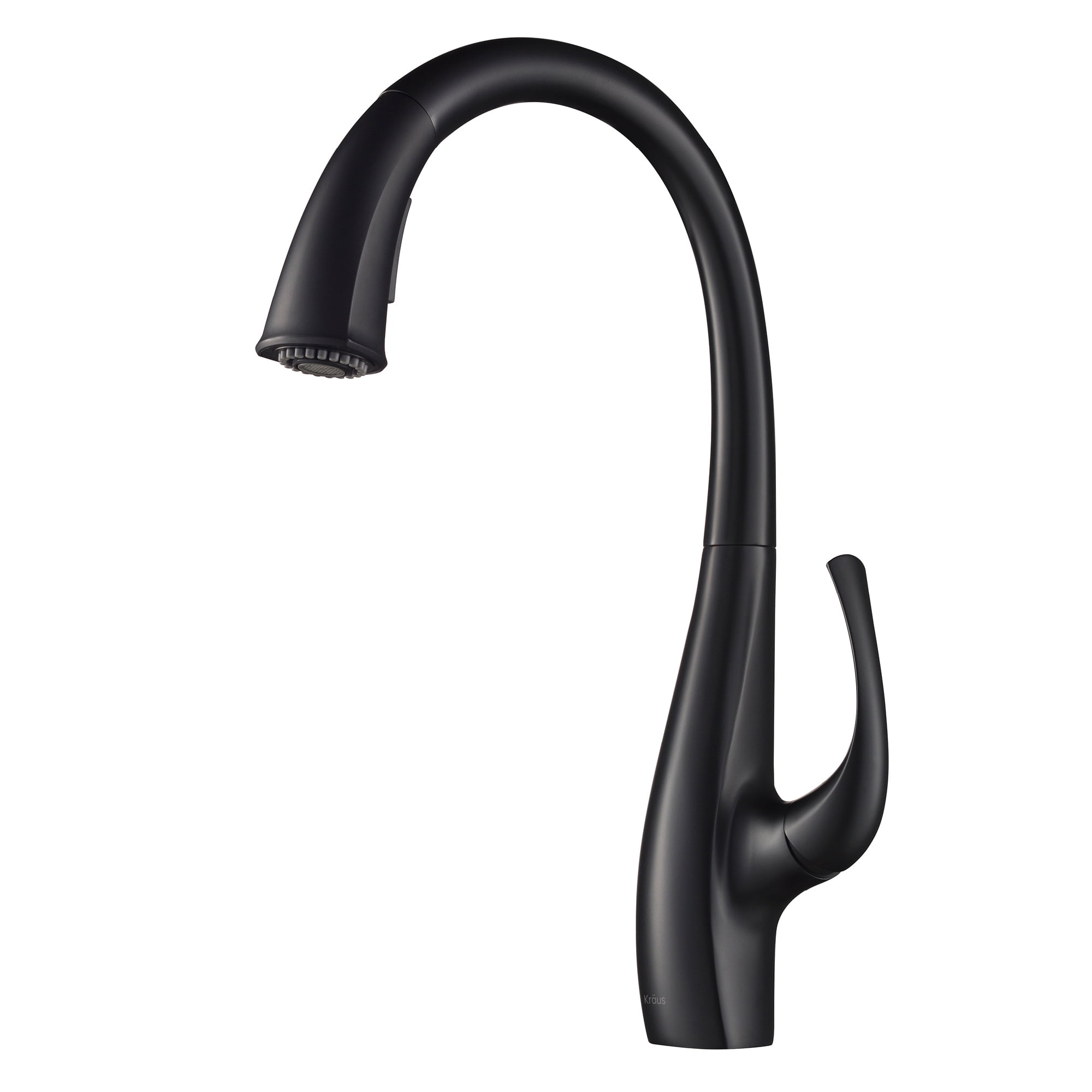 KRAUS Ansel™ Matte Black Finish Dual Function Pull-Down Kitchen Faucet