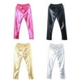 thumbnail image 7 of Fashion Little Girls' Metallic Color Shiny Stretch Leggings, 7 of 7
