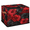 Multicolor 4, variant on ADECORIVY Floral Roses Fabric Storage Bin with Lid, Decorative Closet Shelf Organizers, Red Black Flower Foldable Basket Box Clothes Storage Bin with Handles