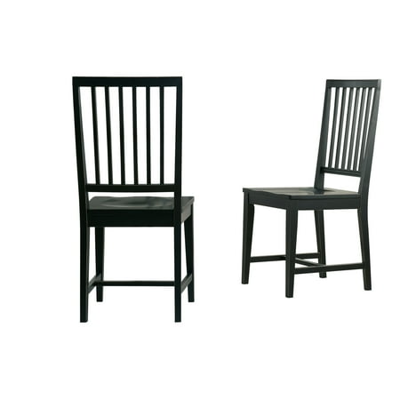 Alaterre Furniture Vienna Wood Dining Chairs - Black (Set of 2)