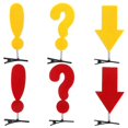 thumbnail image 2 of 6 Pack Trendy Hair Clips and Headbands for Women Fun Symbol Hairpins, 2 of 5