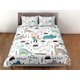 thumbnail image 3 of Ropa de cama de dinosaurios de colores, ropa de cama infantil completa, bonito juego de funda nórdica, dinosaurio, 3 of 4