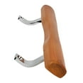 thumbnail image 3 of Patio Glass Door Wood Handle Set Replacement - Chrome with Wood Door Handle 10" with 6-5/8" hole spacing - Sliding Patio Glass Door Repair | Glass Door Handle Wood with Chrome Finish, 3 of 7