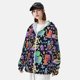 thumbnail image 3 of Balery Colorful Animals Sudadera ligera de manga larga con capucha y protección solar UPF 50+ para hombre y mujer, ideal para pesca y running-XX-Large, 3 of 7