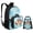 Beach Otter, variant on Peacock Feather Girls Backpack with Lunch Box Elementary School Book Bag for Girls 6-8 Lighweight Children School Bag with Front Pocket 3 Pcs Outdoor Travel Shoulder Backpack