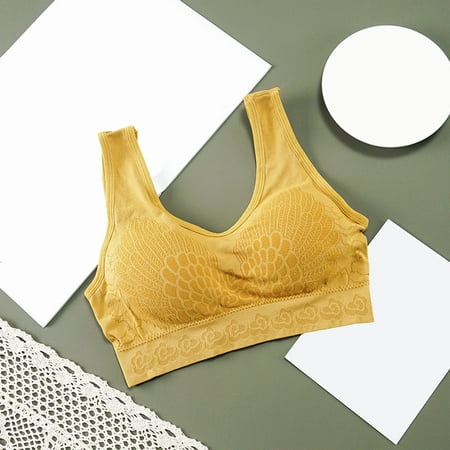 

sports bras for women high support large bust Women Beauty Back Bra Breathable Comfortable Vest Outer Wear Sports Underwear Bra