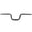 Black, variant on Rupoun Mountain Bike Handlebar 25.4mm Diameter 580mm Extra Long Aluminum Alloy Folding Road Bicycle Riser Bar 120mm 4.7 inches Height Black Retro M Shape Modification Cycling Accessory