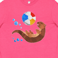 thumbnail image 4 of Inktastic Cute Otter and Beachball Youth T-Shirt, 4 of 5