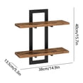 thumbnail image 4 of Sentmoon Floating Shelves Shelves for Wall Display Rack Wall Mounted Shelf Bathroom Wall Mounted Shelf Background Wall Decoration Bracket Storage Shelf, 4 of 7