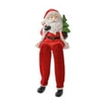 thumbnail image 2 of FVDPWYE Resin Sitting Santa Claus Figurine, Cute and Decorative Christmas Decoration for right holding tree, 2 of 9