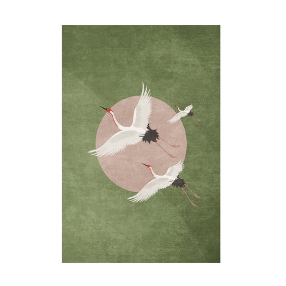 Trademark Fine Art Emel Tunaboylu  Iso A3 Forest Green Canvas Wall Art