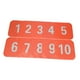 thumbnail image 3 of 10 conos planos antideslizantes para marcar zonas de descanso, multiusos, para campos deportivos y pistas. naranja, 3 of 9