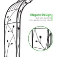 thumbnail image 4 of Kinbor 8' Black Metal and Steel Arbor, 4 of 8