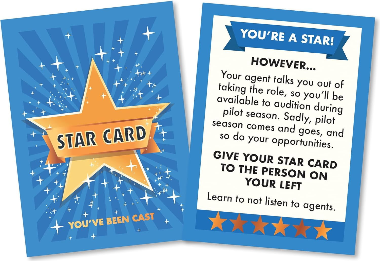 Casting Call Party Card Game – Improv & Acting Game for Teens & Adults, Ages 14+, 90 Cards