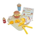 thumbnail image 3 of Juguete de madera apilable con forma de hamburguesa, comida extraíble, patatas fritas, cola, accesorio de cocina Montessori para niñas en edad, 3 of 8