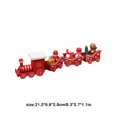 thumbnail image 3 of Naiovety Decoración de árbol de Navidad de tren pequeño de cuatro secciones de de Navidad El regalo de juguete temático de Navidad perfecto Kits de decoración para fiestas Rojo Naiovety HA042992-01, 3 of 6