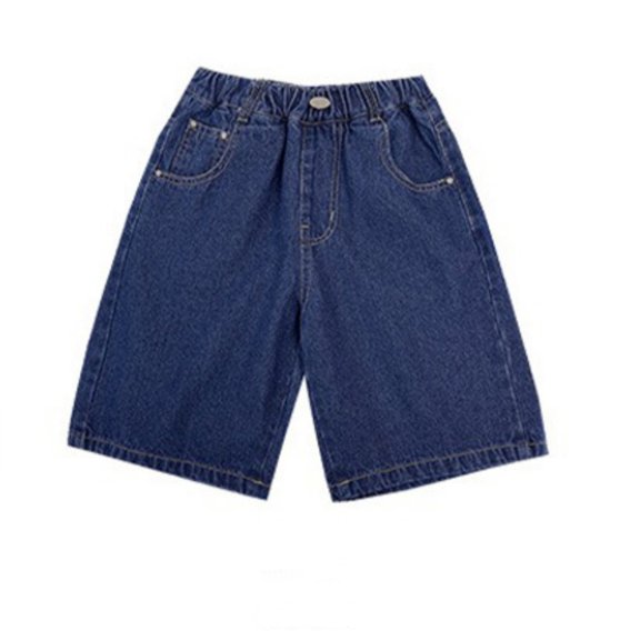 Boys Jean Shorts Relaxed Fit Loose Pocket Jean Shorts Boys' Fashion Teen Boys Shorts 13-14 Years Cute Boy Clothing