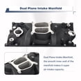 thumbnail image 3 of BATONECO Intake Manifold Aluminum Dual Plane Intake Manifold Compatible with SBC Small Block Vortec 350 1996-2002 Black, 3 of 7
