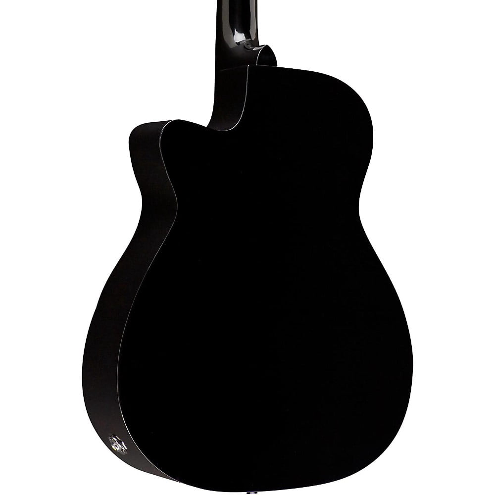 Rogue RA-090 Concert Cutaway Acoustic-Electric Guitar Black
