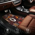 thumbnail image 4 of Cauagu A Cup Of Black Coffee On A Saucer Pattern Car Floor Mat Set of 4,Car Carpet Mats Car Mats with Anti-Slip Backing & Driver Heel Pad Universal Fit for Cars/Trucks/SUV/Vans, 4 of 6