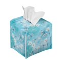 thumbnail image 6 of ZUXONGSY Dragonfly Flower Square Tissue Box Cover Modern PU Leather Tissue Holder Dustproof Tissue Cover Decorative Tissue Organizer Bedroom Office Desk Accessories, 6 of 7