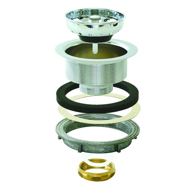 Eastman 30002 HeavyPattern Sink Drain Strainer with SlipJoint Nut, 3