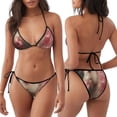 thumbnail image 3 of Disketp Haired White Horse para Bañador de Dos Piezas para Mujer, Bikini Sexy Halter String, Conjunto de Bikini en Triángulo, 3 of 6