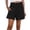 247Black1090, variant on Womens Casual Summer Smocked Elastic Waist Comfy Detail Beach Shorts Versatile Outdoor Leisure Work Solid Color Bottoms
