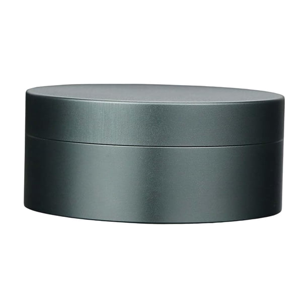 Caja de almacenamiento, mini frascos de metal, organizador de té con tapa antipolvo. Gris Acero 5cm