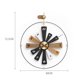 thumbnail image 2 of Reloj de pared grande de 60 cm, redondo, silencioso, sin tictac, colgante, decoración creativa, reloj de pared ligero de lujo for sala de estar., 2 of 3