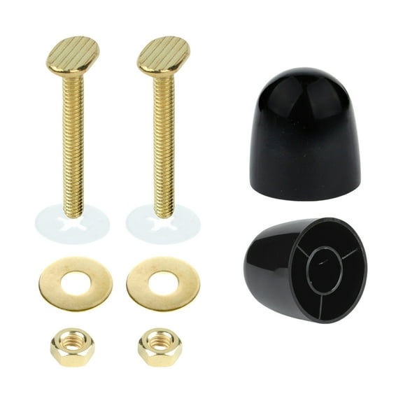 Universal Toilet Mounting Set Bolts and Nut With Decorative Cover Caps