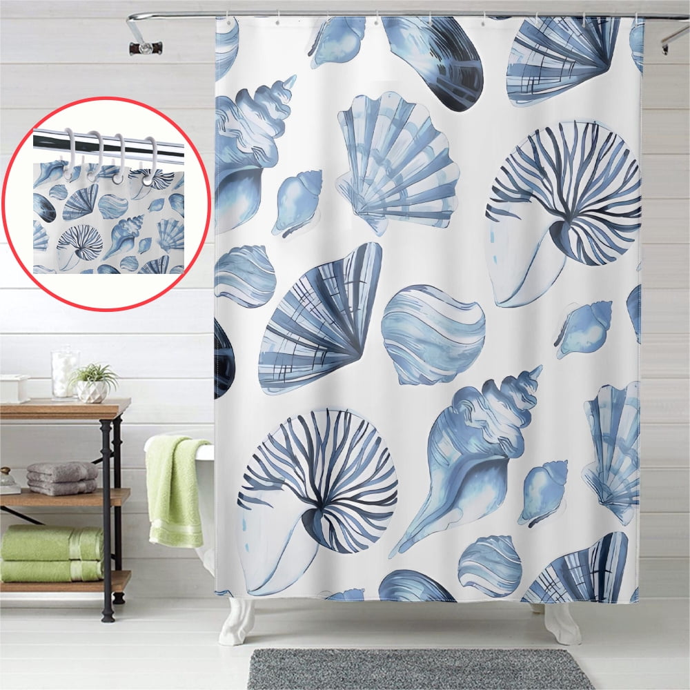 World Oceans Day Themed Shower Curtain,Kid Shower Curtains For Bathroom