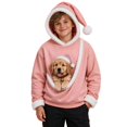 thumbnail image 2 of Cat Pouch Hoodie for Kids Girls Boys Kangaroo Pocket Oversized Pet Carrier Pullover Sweatshirt Soft Fleece Hoodie with Dog Pouch Animal Holder Warm Winter Hooded Sweatshirts, 2 of 6