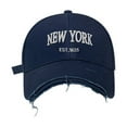 thumbnail image 1 of Fgnfyis Vintage Furred Ribbed Baseball Cap Street Style Couple Cap Sun Visor Hat Women Blue, 1 of 3